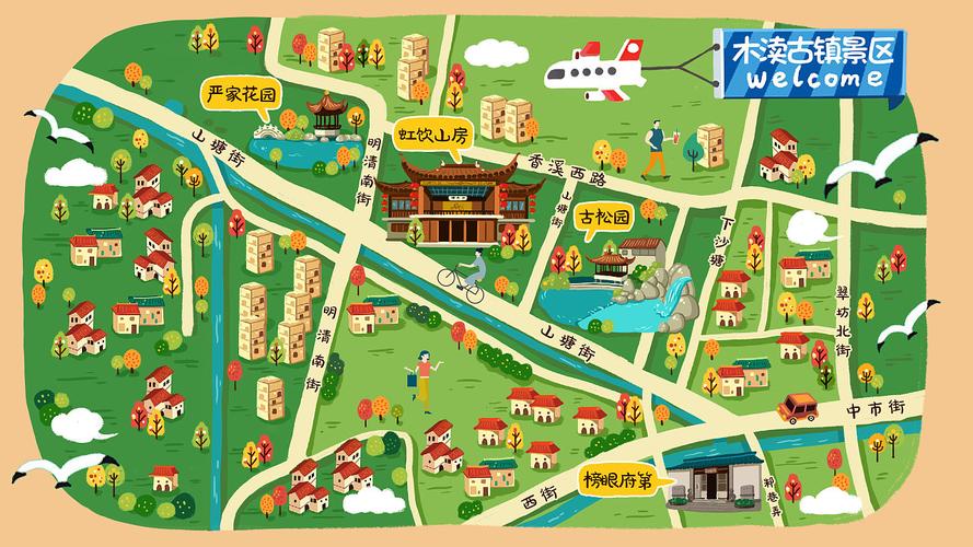 庐江手绘地图：一机在手，智慧景区游览无忧