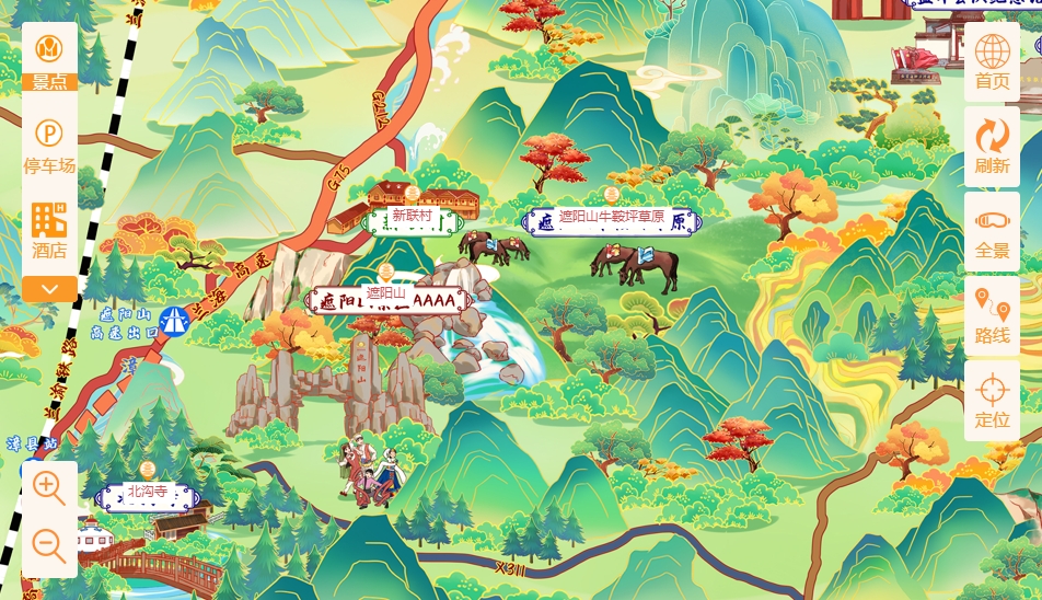 庐江手绘地图景区语音讲解导览系统：智慧景区建设的基石